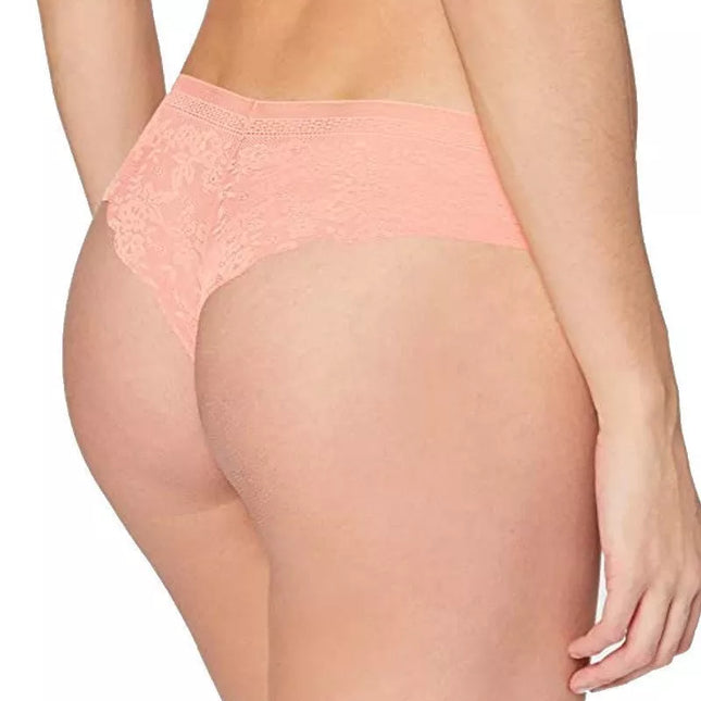 Sloggi XS(34) M(38) S(36) L(40)  dydžio koralo spalvos minkštos  gifiūrinės kelnaitės  Zero Lace H Hipstring