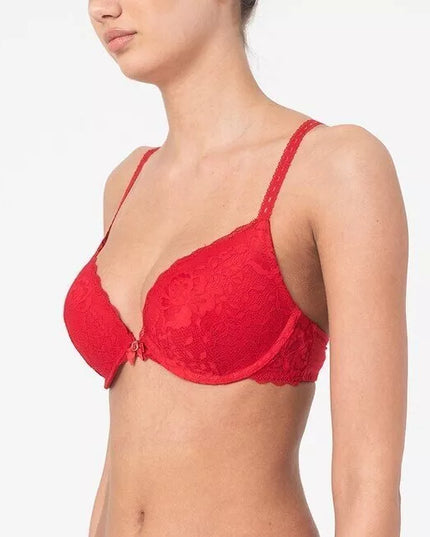 Hunkemoller 70D dydžio raudonos spalvos liemenėlė 119846 Rose