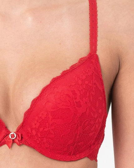 Hunkemoller 70D dydžio raudonos spalvos liemenėlė 119846 Rose