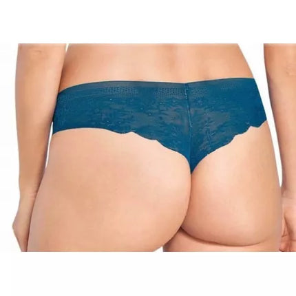 Sloggi L(40)  tamsiai žalios spalvos minkštos  gifiūrinės kelnaitės  Zero Lace Hipstring