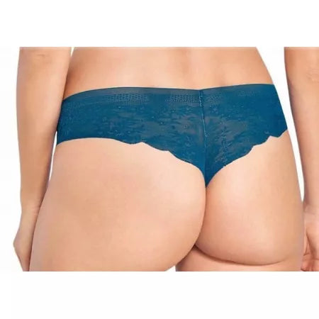 Sloggi L(40)  tamsiai žalios spalvos minkštos  gifiūrinės kelnaitės  Zero Lace Hipstring