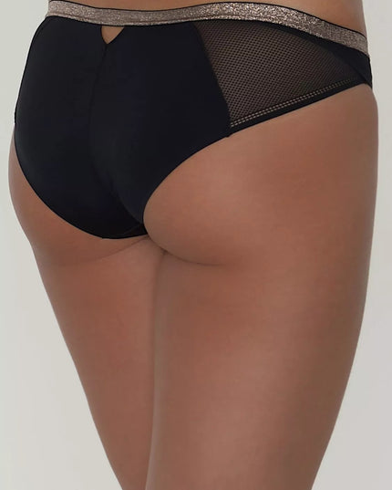 Triumph 38(M) dydžio juodos spalvos kelnaitės S Symmetry Low Rise Cheeky