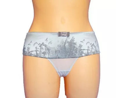 Triumph 40(L) dydžio sidabro spalvos margos kelnaitės  Delightful Essence Hipster String