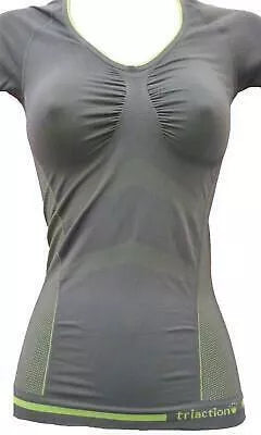 Triumph M(38) dydžio pilkos spalvos sportiniai  apatiniai marškinėliai Seamfree Summer Shirt 03