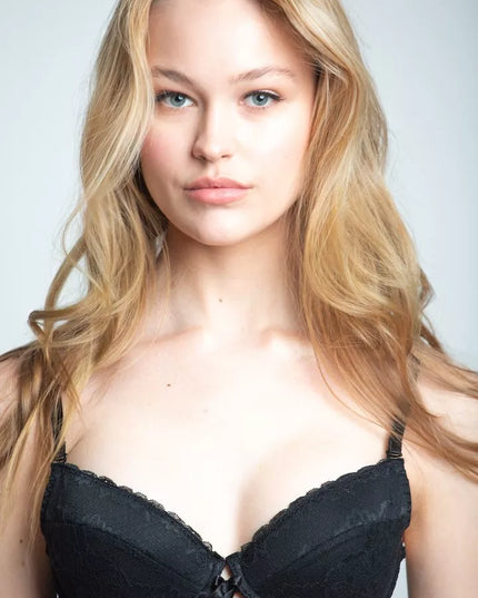 ShaSha juoda push-up liemenėlė VIOLA