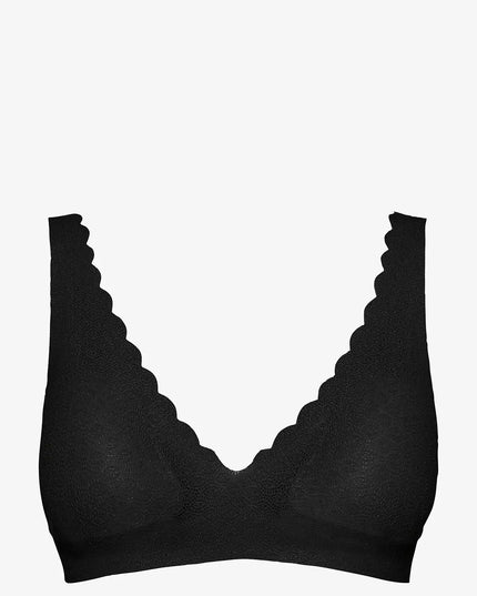 Sloggi S(36) dydžio juodos spalvos sportinė liemenėlė ZERO Feel Lace Bralette