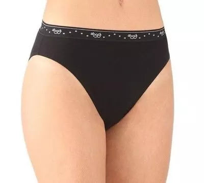 Sloggi 46(3XL) dydžio juodos spalvos moteriškos kelnaitės 100 H Mini