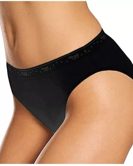 Sloggi 42(XL) dydžio juodos spalvos moteriškos kelnaitės 100 Tai