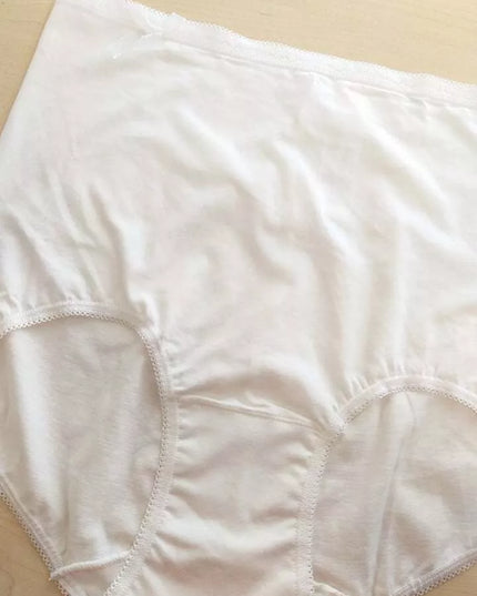 Sloggi baltos medvilninės moteriškos kelnaitės Basic+Gift Box Maxi C3P