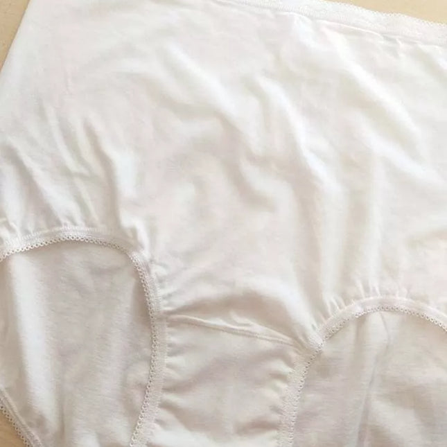 Sloggi baltos medvilninės moteriškos kelnaitės Basic+Gift Box Maxi C3P