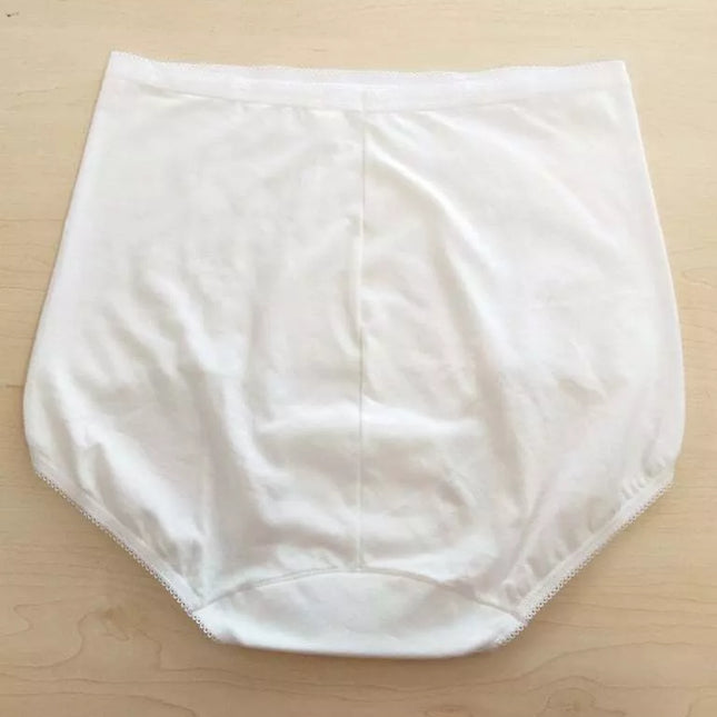 Sloggi baltos medvilninės moteriškos kelnaitės Basic+Gift Box Maxi C3P