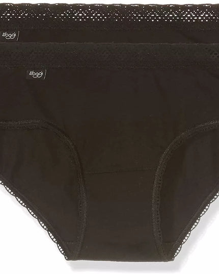 Sloggi 40(L)  dydžio juodos spalvos kelnaitės Evernew Lace H Tai C2P