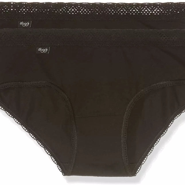 Sloggi 40(L)  dydžio juodos spalvos kelnaitės Evernew Lace H Tai C2P