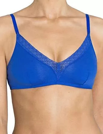 Sloggi 75A dydžio mėlynos  spalvos liemenėlė EverNew Lace N