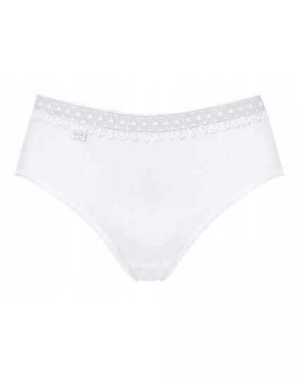 Sloggi 48 dydžio baltos spalvos  kelnaitės Feel Pure Lace Tai C2P