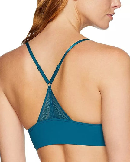 Sloggi S dydžio smaragdo spalvos neriniuota braletė ZERO Lace Bralette