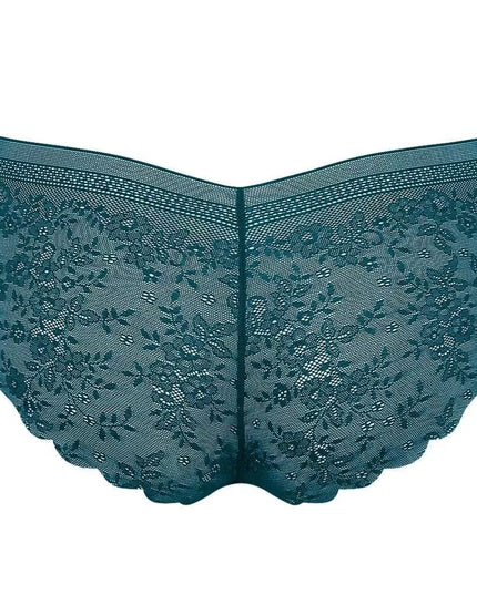 Sloggi M(38) XS(34) dydžio smaragdo spalvos minkštos gipiūrinės kelnaitės Zero Lace Short