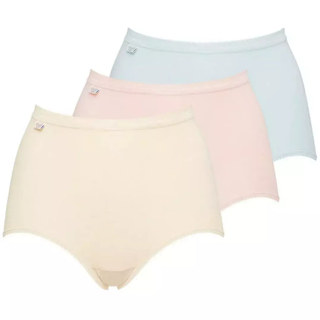 Sloggi geltonos spalvos  42 dydžio medvilninės moteriškos kelnaitės Basic+Maxi