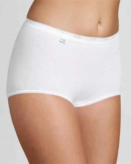 Sloggi baltos spalvos moteriškos kelnaitės Basic+ maxi