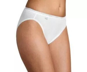 Sloggi 48(4XL) dydžio baltos spalvos moteriškos kelnaitės Basic Tai 4P