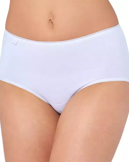 Sloggi 42(XL) dydžio moteriškos baltos spalvos kelnaitės 24/7 Cotton H Midi C2P