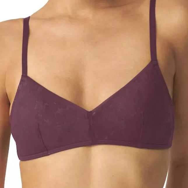 Sloggi XL(42) dydžio bordo spalvos braletė ZERO Lace 2.0 Bralette