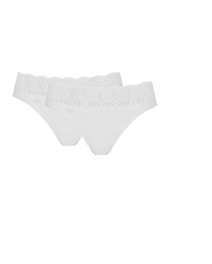 Sloggi 36 dydžio baltos spalvos  kelnaitės Feel Pure Lace strings