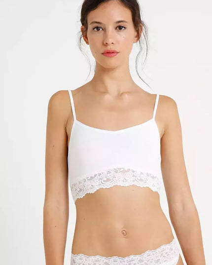 Sloggi 48 dydžio baltos spalvos liemenėlė Romance H Bralette