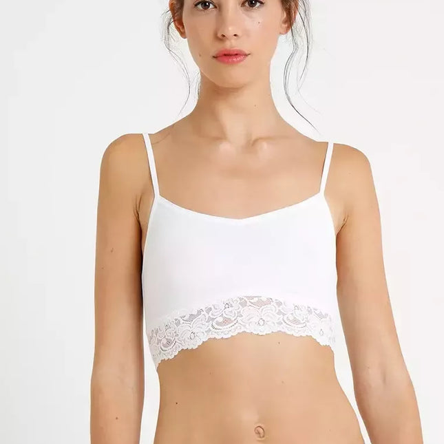 Sloggi 48 dydžio baltos spalvos liemenėlė Romance H Bralette