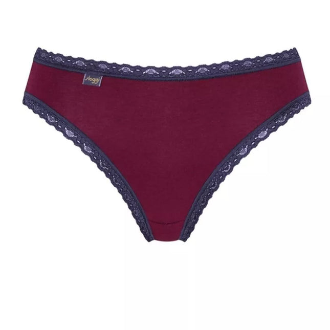 Sloggi 24/7 44(XXL)  dydžio bordo spalvos kelnaitės  Weekend Holiday Tai C3P