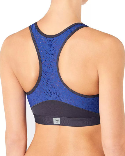 Triumph 75E dydžio mėlynos  ir pilkos spalvų sportinė  liemenėlė su užtrauktuku women move FLY N
