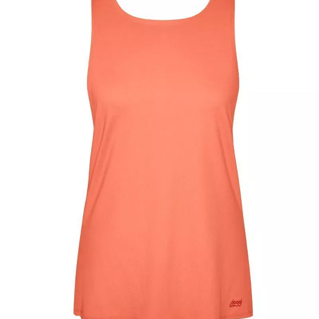 Triumph L M  S dydžio oranžinės spalvos sportiniai  apatiniai marškinėliai women move FLOW LIGHT Tank Top