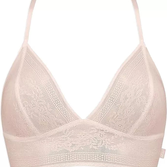 Sloggi L(40) dydžio violetinės spalvos neriniuota braletė ZERO Lace Bralette