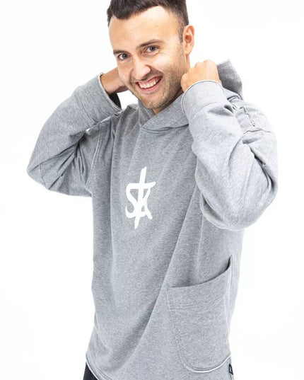Sofa Killer šviesiai pilkas ilgas džemperis su SK logotipu