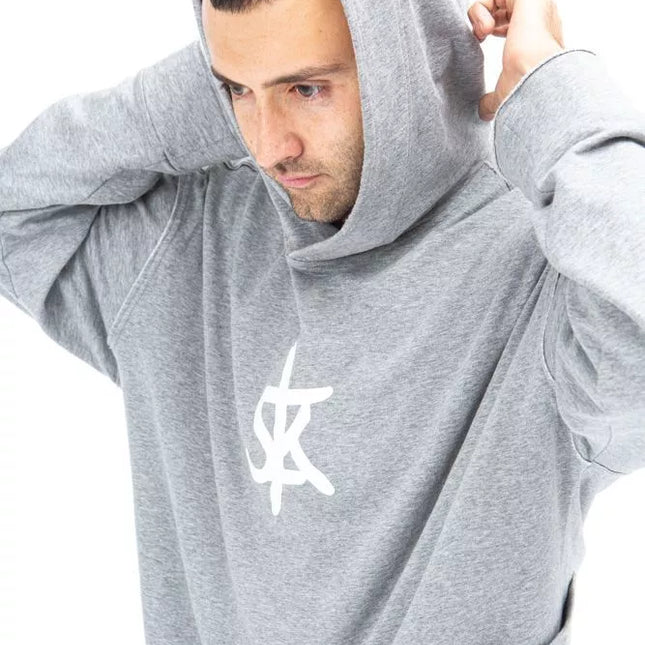 Sofa Killer šviesiai pilkas ilgas džemperis su SK logotipu