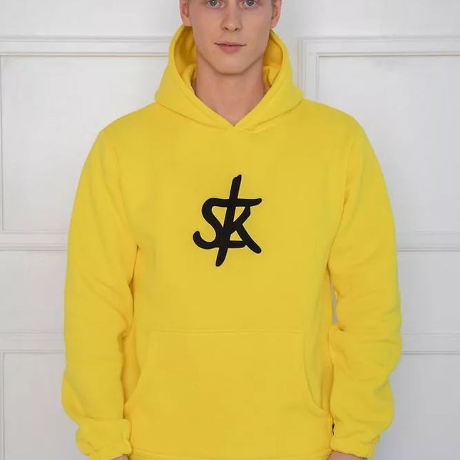 Sofa Killer ryškiai geltonas džemperis su SK logotipu