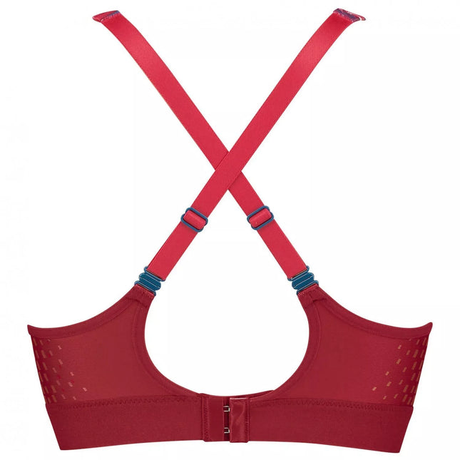 Triumph 75B 80B 70 bordo spalvos su raštais sportinė  liemenėlė Triaction Boost Lite WHU
