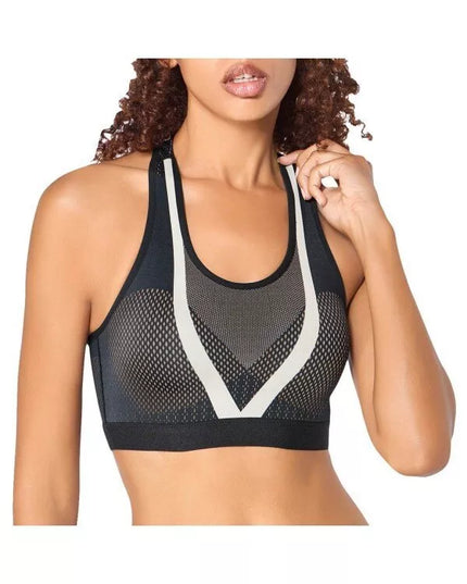 Triumph  XL(42)  dydžio juoda marga sportinė  liemenėlė Triaction Knit Motion N
