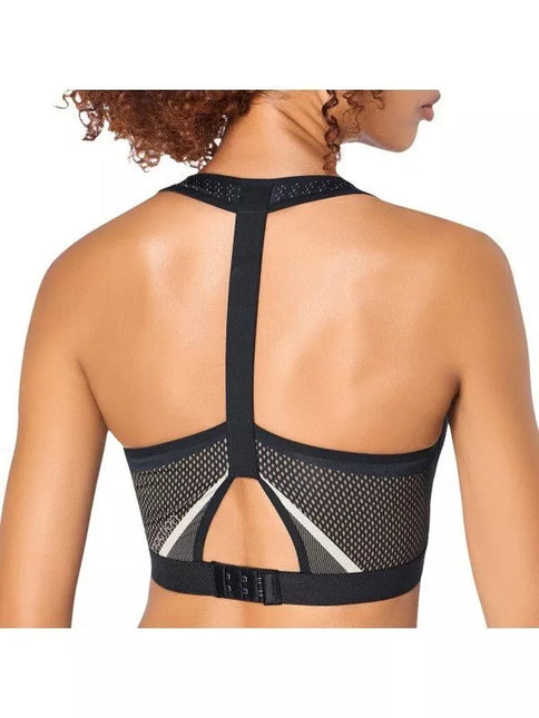 Triumph  XL(42)  dydžio juoda marga sportinė  liemenėlė Triaction Knit Motion N