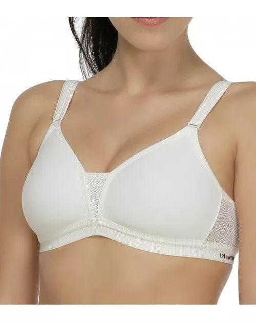 Triumph 85D dydžio baltos spalvos sportinė  liemenėlė Triaction Soft Power N