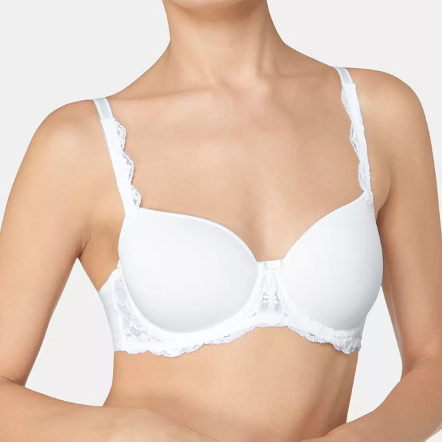 Triumph 90E baltos spalvos soft liemenėlė Amourette Charm WP