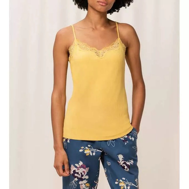 Triumph 36(XS) 38(M) 40(L) 42(XL) 44(XXL) dydžio geltonos spalvos neriniuoti marškinėliai Climate Control CAMISOLE