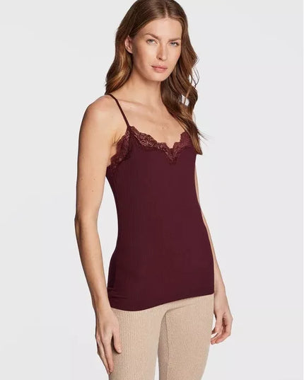 Triumph 36(XS) 38(M) 40(L)dydžio bordo spalvos neriniuoti marškinėliai Climate Control CAMISOLE
