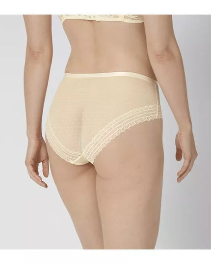 Triumph L(40) dydžio gelsvos spalvos perregimos kelnaitės Tempting Tulle Maxi