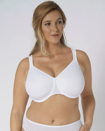 Triumph didelių dydžių klasikinė balta liemenėlė Comfort Minimizer W X