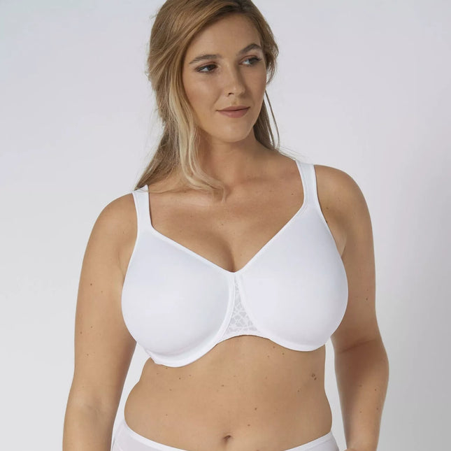 Triumph didelių dydžių klasikinė balta liemenėlė Comfort Minimizer W X