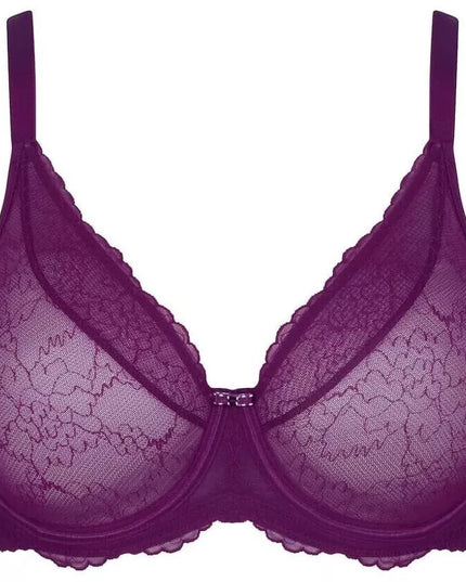 Triumph 70C dydžio tamsiai violetinės spalvos liemenėlė Mirage Spotlight  W01 Ex