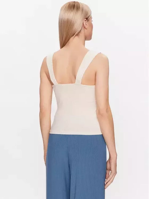 Triumph 40(L) dydžio kreminės spalvos pižamos marškinėliai Natural Spotlight Camisole
