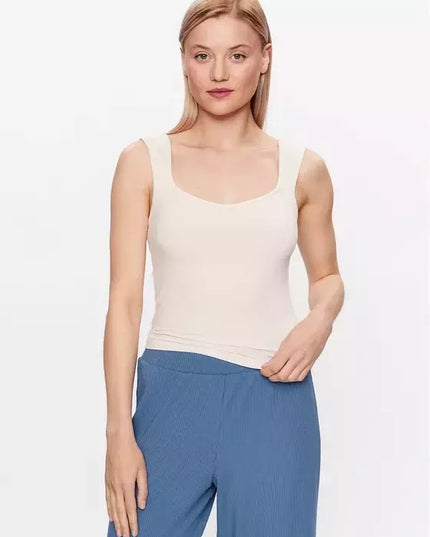 Triumph 40(L) dydžio kreminės spalvos pižamos marškinėliai Natural Spotlight Camisole