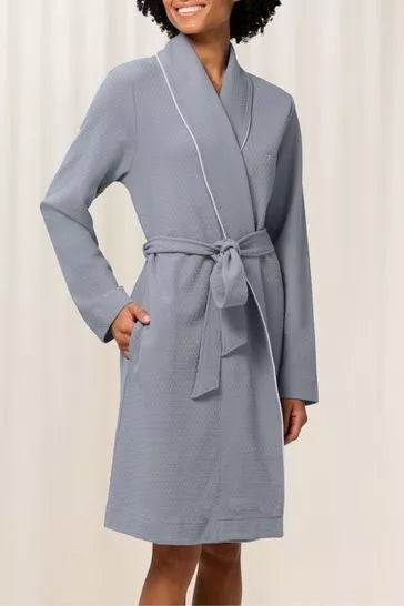 Triumph 44/46 dydžio pilkas moteriškas chalatas Robes WAFFLE ROBE